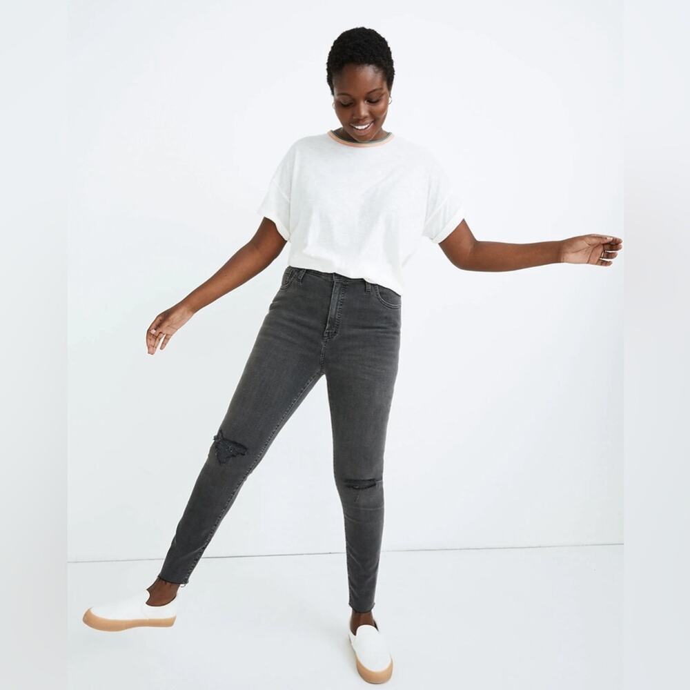 Madewell Curvy High-Rise Skinny Jeans in Black Sea Size 24 - Picture 2 of 8
